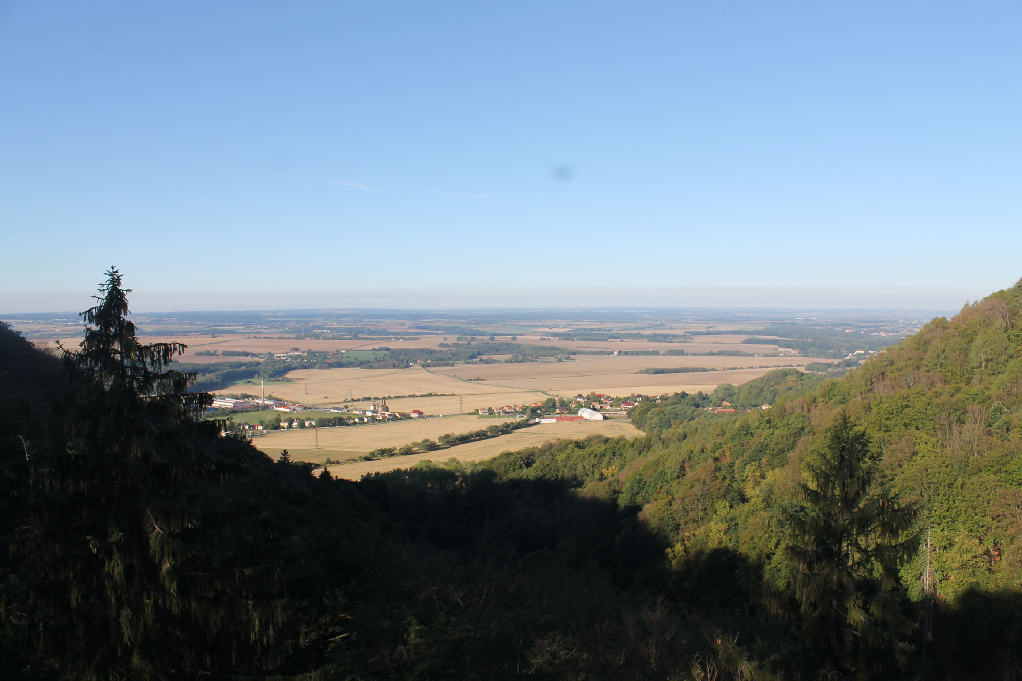 Výhled od zříceniny hradu Lichnice