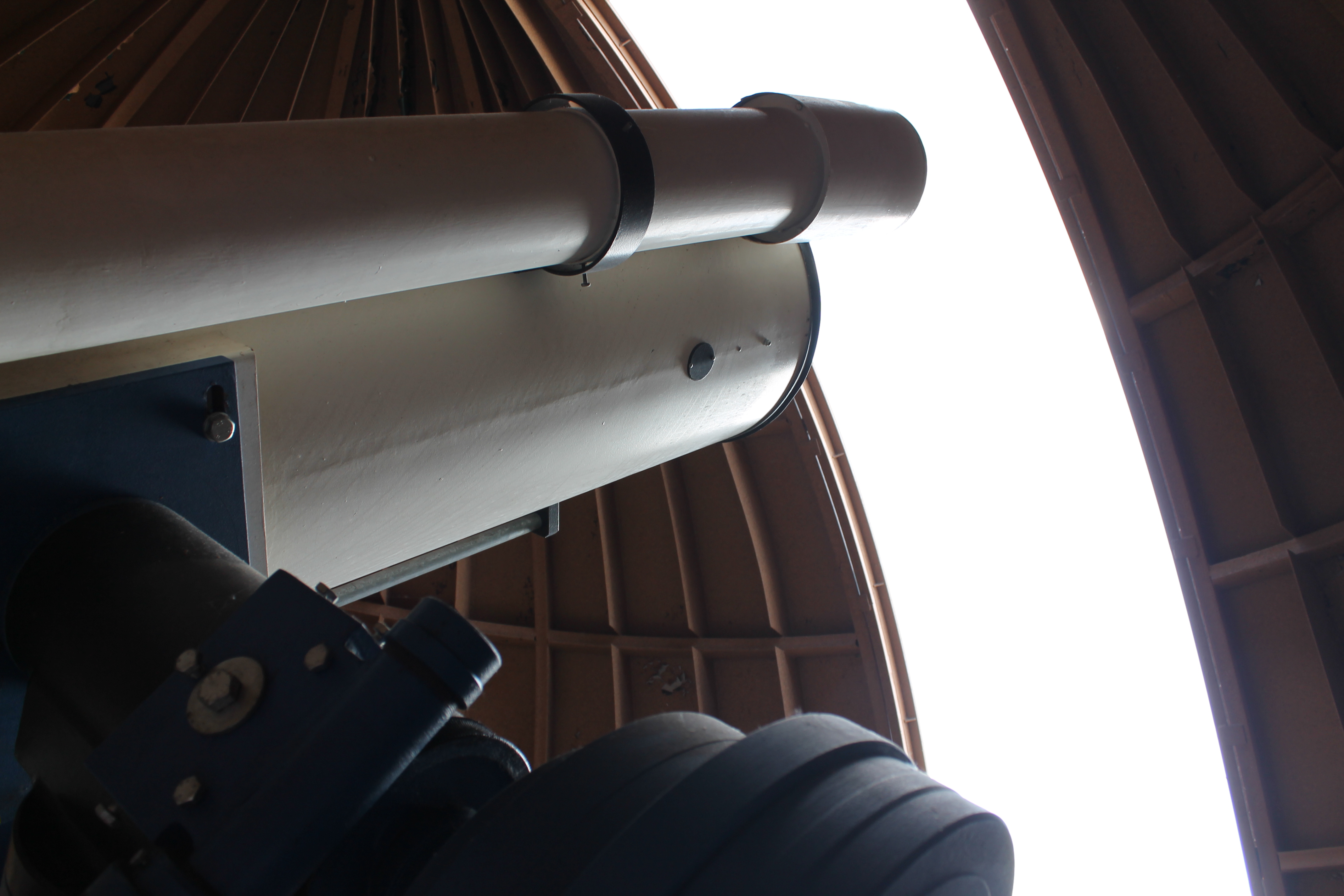 Hvězdářský dalekohled v hvězdárně barona Krause na Dukle.